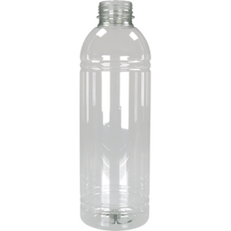 Klika - Fles | petfles | Gerecycled PET | zonder dop | 1000ml | transparant | 70 stuks