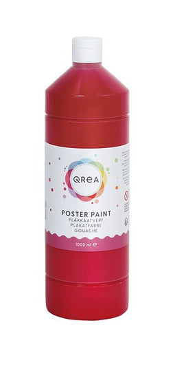 Qrea - Plakkaatverf rood 1000ml
