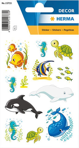HERMA - Etiket 15733 walvissen en zeedieren