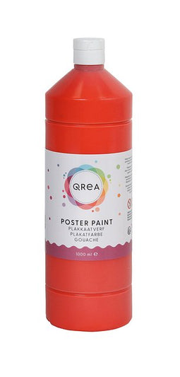 Qrea - Plakkaatverf lichtrood 1000ml