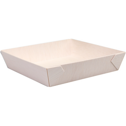 Depa® - ® Schaal | hout | vierkant | 170x170x36mm | naturel | 50 stuks