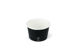 Klika - IJsbeker 120ml Ø78mm 4oz FSC®Mix karton zwart | 1000 stuks