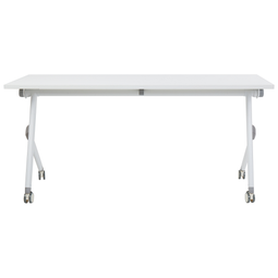 Beliani BENDI - Inklapbaar bureau - Wit - 160 x 60 cm - Staal