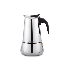 Italiaanse Koffiepot Feel Maestro MR-1660-6 Zwart Zilverkleurig Roestvrij staal 18/10 300 ml 6 Kopje