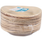 Depa® - ® Bord | rond | 1-vaks | palmblad | Ø18cm | naturel | 25 stuks