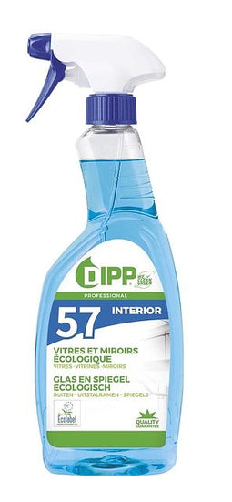 DIPP - Glas en spiegel reiniger Ecologisch 750ml | 6 stuks