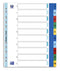 Oxford - Tabbladen A4+ 11-gaats 1-10 PP kleur | 25 stuks