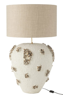 Lamp+shade Jilly Terracotta White/brown