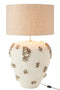 Lamp+shade Jilly Terracotta White/brown