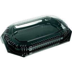 Depa® - ® Schaal | cateringschaal | pET | rechthoekig | 430x280x30mm | zwart | 5 stuks