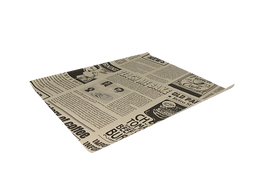 Klika - Vetvrij papier 33x38cm hamburgervellen FSC®Mix krant bruin | 2000 stuks