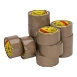 Klika - Pvc e (nar) bruin 50 mm x 66 meter | 6 stuks