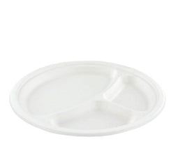 IEZZY horeca en cate - Bord iezzy 260mm 3v suikerriet pfas-vrij wit