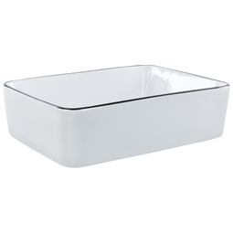 Beliani XERT - Wastafel - Wit - 49 x 38 cm - Keramiek