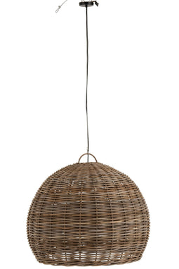 Lampshade Round Rattan Natural Large