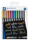 Staedtler - Brushpen metallic etui à 10 kleuren | Etui a 10 stuk | 50 stuks