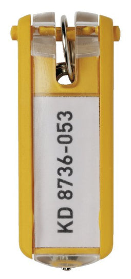 Durable - Sleutellabel 1957 met ring geel