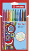 Stabilo - Viltstift Trio 2 in 1 etui à 10 kleuren | Etui a 10 stuk | 6 stuks