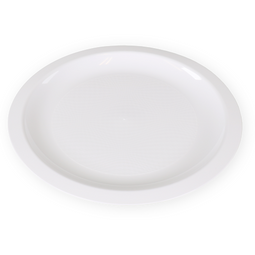 Goldplast - Bord | dessertbord | Use reuse | reusable | rond | 1-vaks | pP | Ø18cm | wit | 340 stuks
