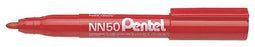 Pentel - Viltstift pentel nn50 rond 1.3-3mm rood