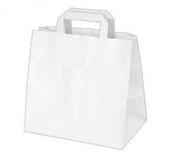 Papieren tas 26x17x25cm 50 stuks wit