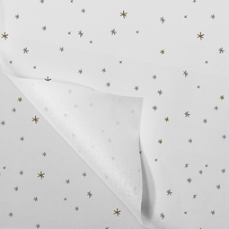 Klika - Zijdevloei | 70x50cm | 20gr/m² | s | papier | wit/goud/zilver | 100 stuks