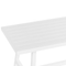 Beliani FRATTE - Tuintafel - Wit - Aluminium