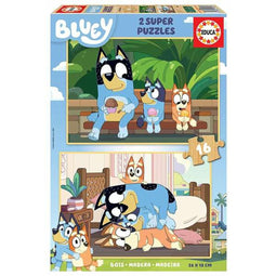 Set van 2 Puzzels Bluey 19406 16 Onderdelen