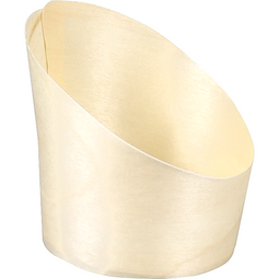 Depa® - Cup | schuin | hout | Ø 55mm | 70mm | naturel | 50 stuks