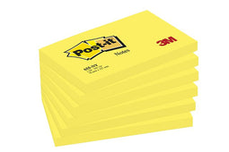 Post-it - Memoblok 655 76x127mm neon geel | 6 stuks