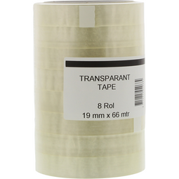 Klika - e | PP | 19mm | 66m | transparant | 8 stuks