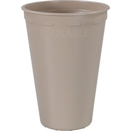 Depa® - ® | Beker | PP | reusable | automaatgeschikt | 180ml | 7.5oz | 96mm | taupe | 432 stuks