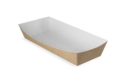 Klika - Snackbakje A18 kraft/wit BIO | 400 stuks