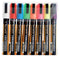 Securit - krijtmarker medium, etui van 8 stuks in geassorteerde kleuren