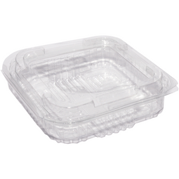 Klika - Bak | Gerecycled PET | 250ml | saladebak | 125x125x transparant | 600 stuks