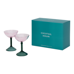 Urban Nature Culture Coupe cocktail glass, set of 2, in gift pack Multi co / Glass
