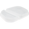 Circ - Deksel | menuschaal | PP | rechthoekig | reusable | 239.5x184.5x26.3mm | transparant | 48 stuks
