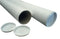 CleverPack - Verzendkoker A2 +doppen 450x50x1.5 wit 5 stuks | Pak a 5 stuk | 6 stuks