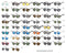Montana - Zonnebril montana pakket à 56 assorti