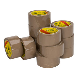 Klika - Pp solvent e (nar) bruin 50 mm x 66 meter | 6 stuks