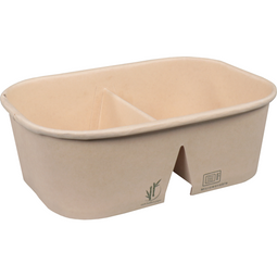 Depa® - ® Bak | Karton + PP | 2-vaks | 700ml | kilobak | 171x118x57mm | bruin | 50 stuks