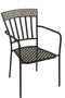 Jline Chair Leaves Mosaic Metal/glass Black/taupe
