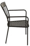 Jline Chair Leaves Mosaic Metal/glass Black/taupe