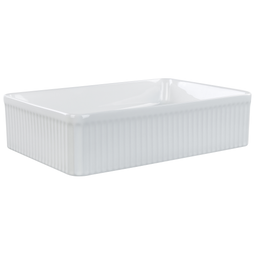 Beliani GELDO - Wastafel - Wit - 50 x 34 cm - Keramiek