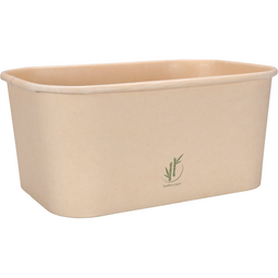 Depa® - ® Bak | Karton + PP | 1000ml | maaltijdcontainer | 169x117x76mm | naturel | 25 stuks