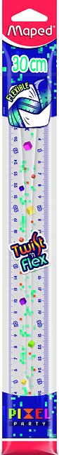 Maped - Liniaal maped pixel party twist n flex 30cm
