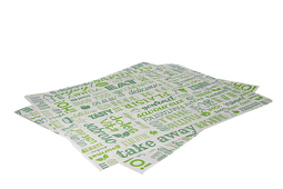 Klika - Vetvrij papier 31x38cm hamburgervellen groen parole FSC®Mix BIO | 1000 stuks