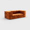 Curt-set 7 - E.g. Flexible 2-seater With Armrests - Barcelona - Russet - V3347/17 (red)