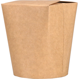 Depa® - ® Bak | Karton + PP | 16oz | Ø81mm | pasta box | 98mm | bruin | 500 stuks