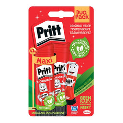 Pritt - Lijmstift 43gr 2e halve prijs blister à 2 stuks | Blister a 2 stuk | 12 stuks